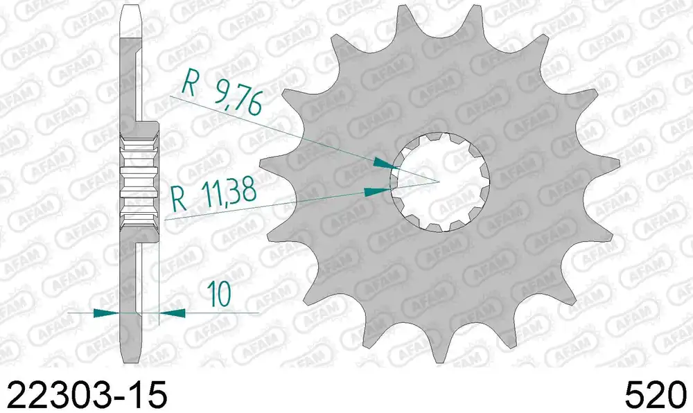 Beta 350 jonathan 350 pignone afam 22303-15 passo 520 2001 2006 Più Venduto