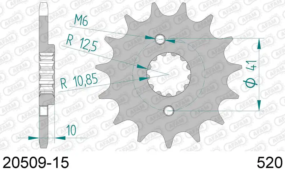 Offerta Honda nx 500 dominator 500 pignone afam 20509-15 passo 520 1989 1999