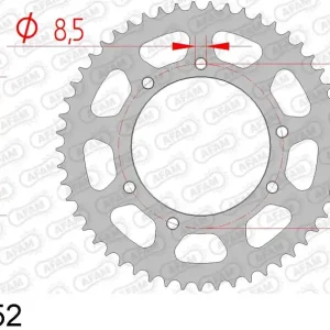Miglior Prezzo Gas gas ec 50 rookie 50 corona afam 47103-52 in acc. passo 420 2001 2005