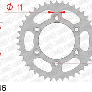 Pagamento Sicuro Ducati 600 monster 600 corona afam 50602-46 in acc. passo 520 1999 2001