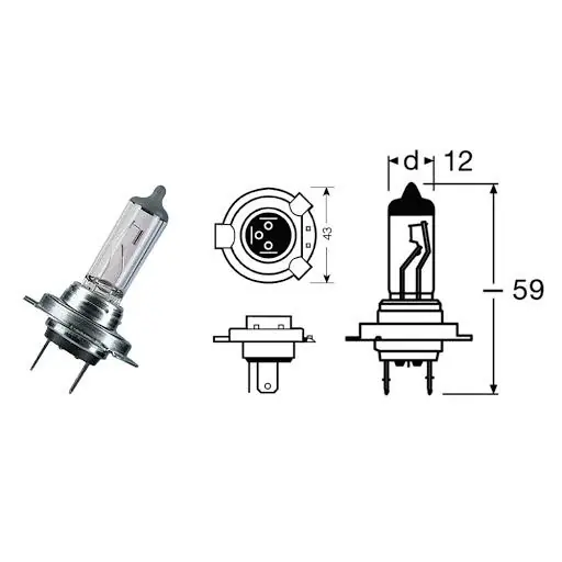 Solo Oggi Benelli bn251 abs euro 4 250 lampada h7 12v-55w / px26d osram 2017 2017