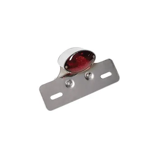 Affare Fanale porta targa posteriore cafe a led - cromato omologato bcr