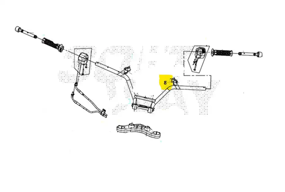 Consegna Rapida Sym maxsym abs 400 cavallotto sinistro pompa freno posteriore 2017 2017 lx40a4-eu