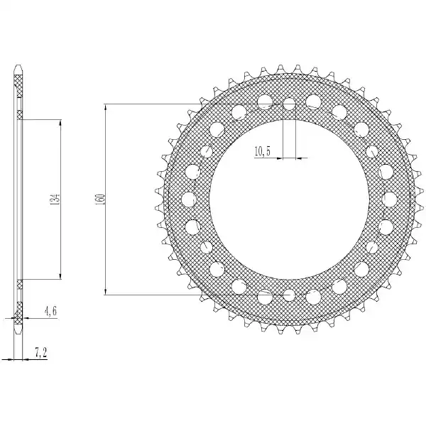 Prezzo Basso Honda cbr rr (pc37a) 600 corona in alluminio p525 z42 2003 2006
