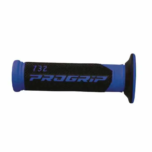 Occasione Imperdibile Manopole scooter progrip 732 dual density blu ø 22-25mm lunghezza 125mm
