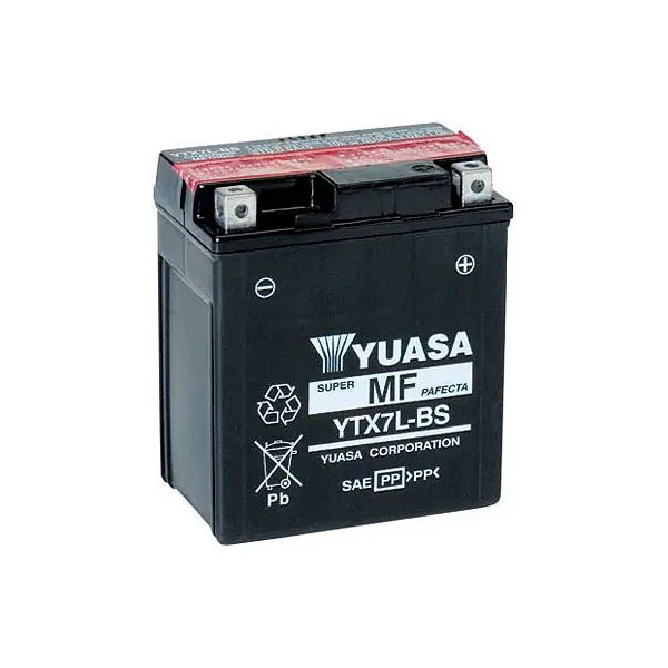 Aprilia rs4 (tw000) 125 batteria yuasa ytx7l-bs 12v6ah 2011 2016 A Buon Prezzo