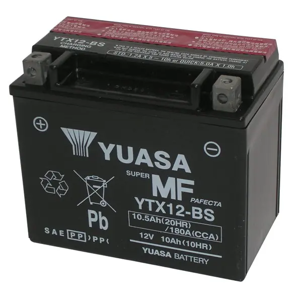 Adly cross x over 150 batteria yuasa ytx12-bs sigillata attivata 12v/10ah 2007 2008 Scelto Dai Clienti