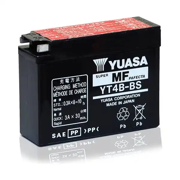 Suzuki aj zz sepia s 50 batteria yuasa yt4b-bs 1995 1997 Reso Gratuito