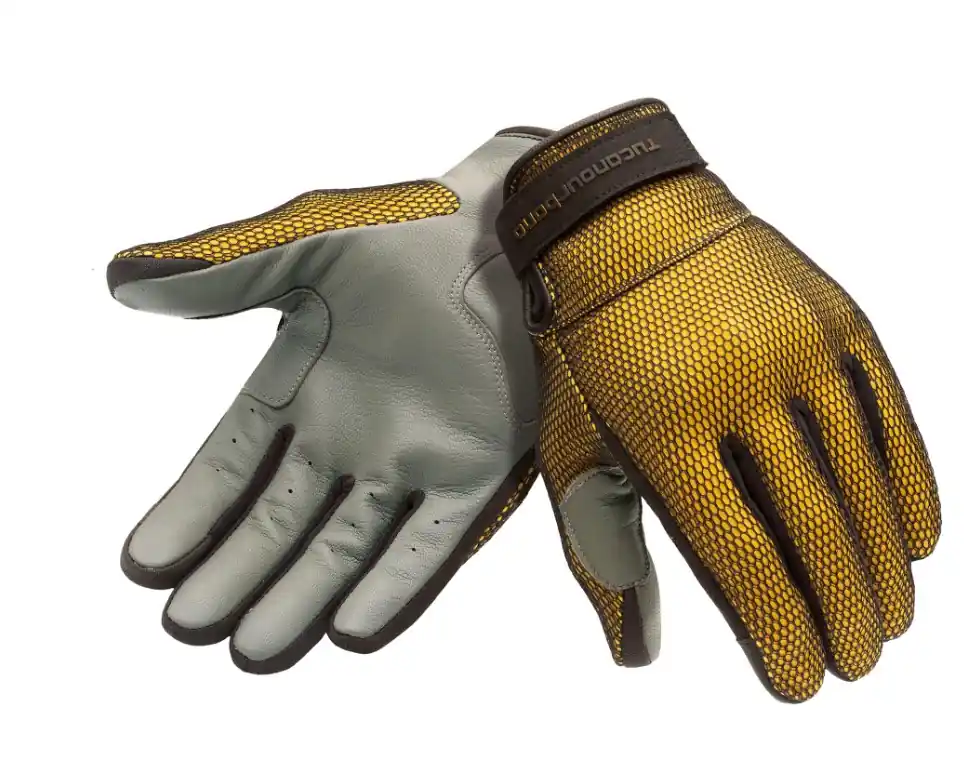 Guanti eden mesh nero/giallo tucano l Compra Online