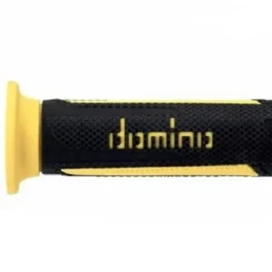 Manopole a350 turismo (coppia) -120mm, gomma, antracite/giallo Non Perdere