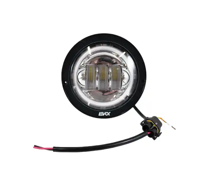Di Tendenza Fanale completo led anteriore fondo cromato evok iron led per piaggio si fl2