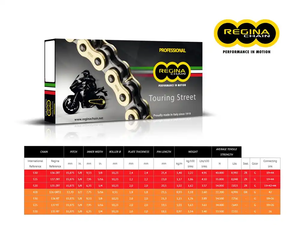 Offerta Lampo CATENA REGINA 137ZRT PASSO 525 DUCATI ST4S / ABS 04-06-