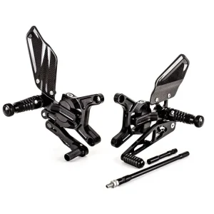 Compra Online PEDANE ARRETRATE ALLUMINIO NERE GILLES TOOLING KAWASAKI ZX-6R 2013-2021-
