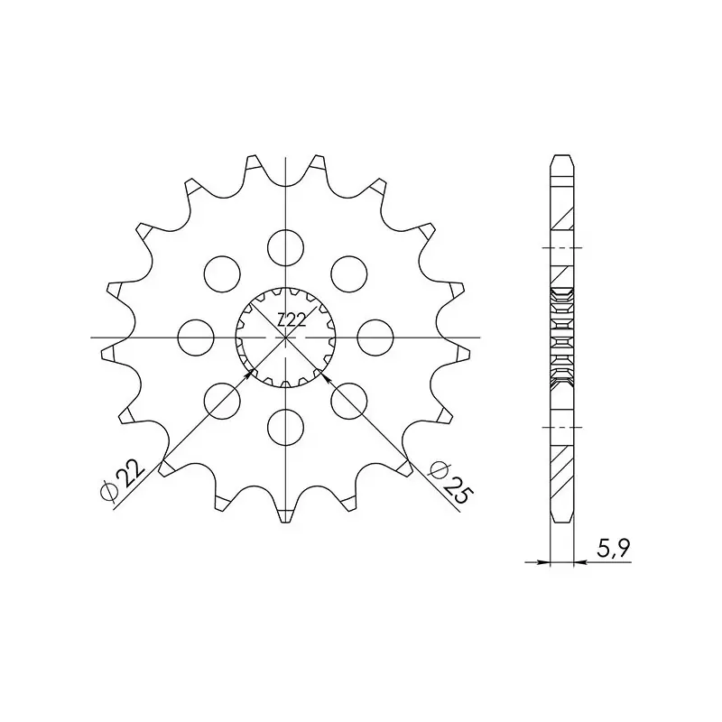 PIGNONE P520 - Z17 (DIS.61201) Prezzo Ridotto