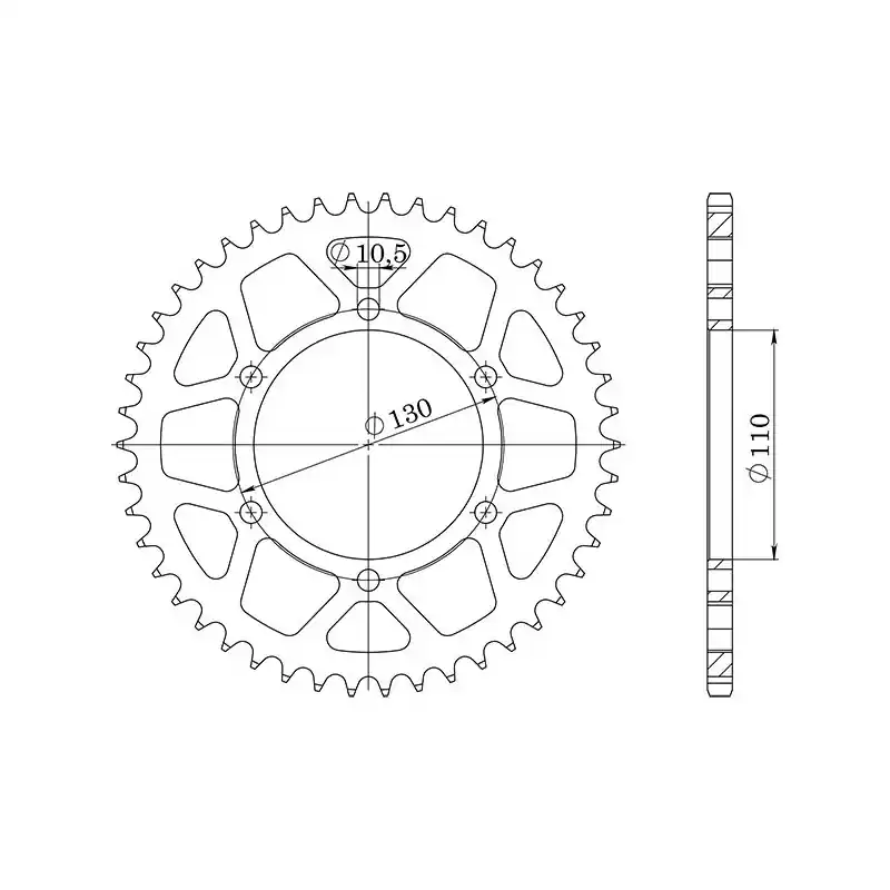 CORONA IN ACCIAIO P520 - Z45 (DIS.16500) Offerta Lampo