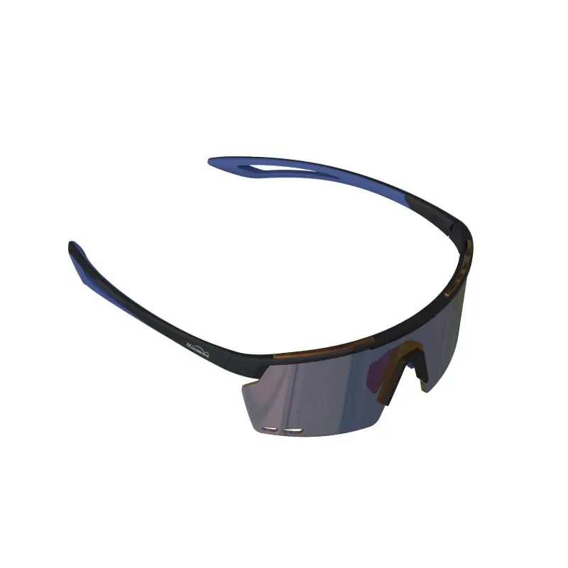 MAGICSHINE OCCHIALI ROULEUR NERO/BLU-LENTE BLU A Buon Prezzo