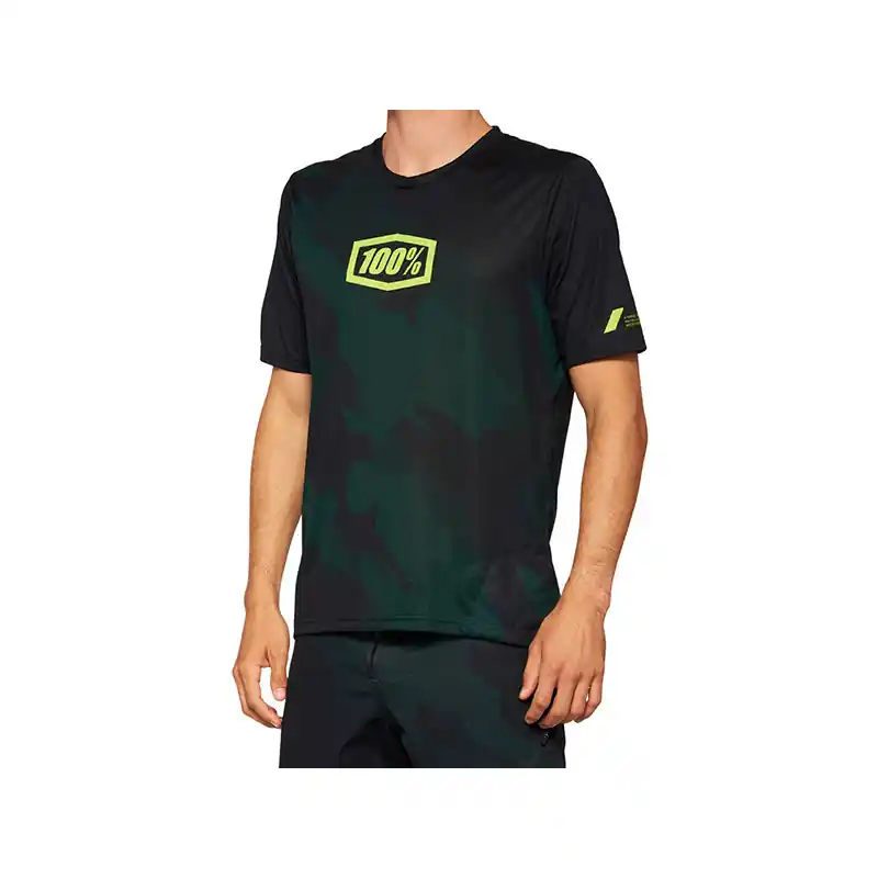 Prezzo Di Fabbrica AIRMATIC LE Short Sleeve Jersey Black Camo - S