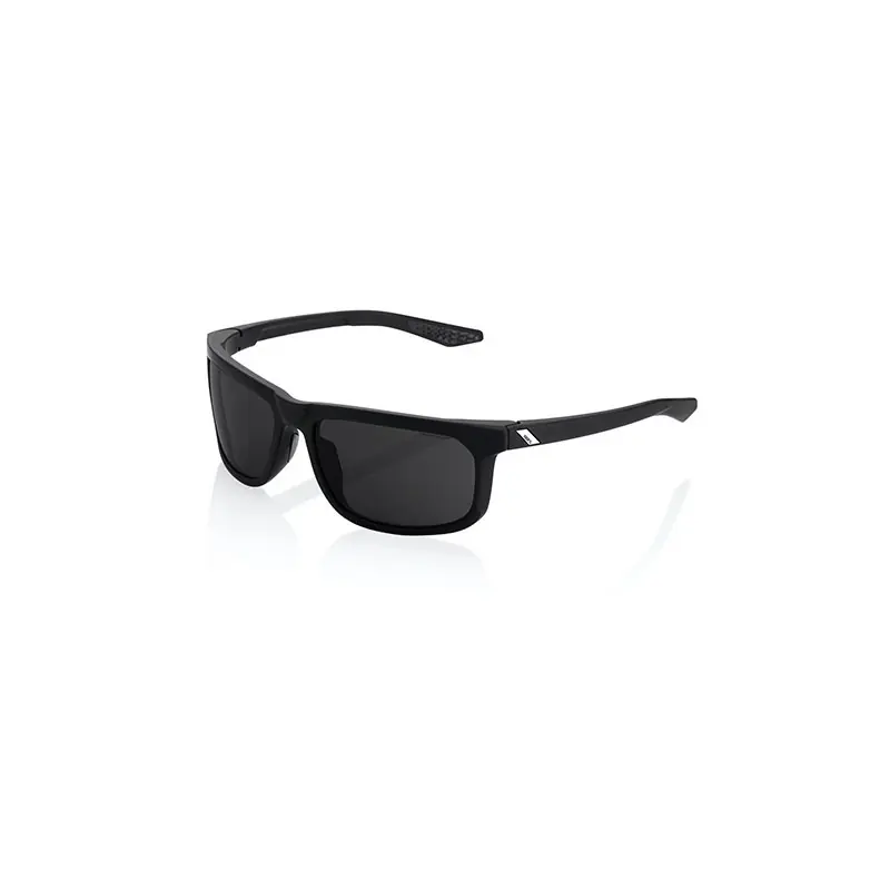 OCCHIALI DA SOLE 100% HAKAN - SOFT TACT BLACK - LENTI PEAKPOLAR GRIGIE Direttamente Dal Produttore