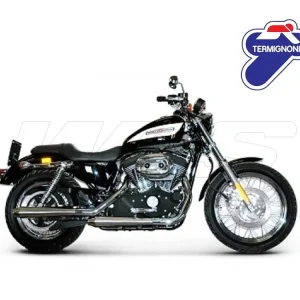 COPPIA TERMINALI SLIP ON TERMIGNONI CONICAL INOX HARLEY DAVIDSON SPORTSTER- Saldi