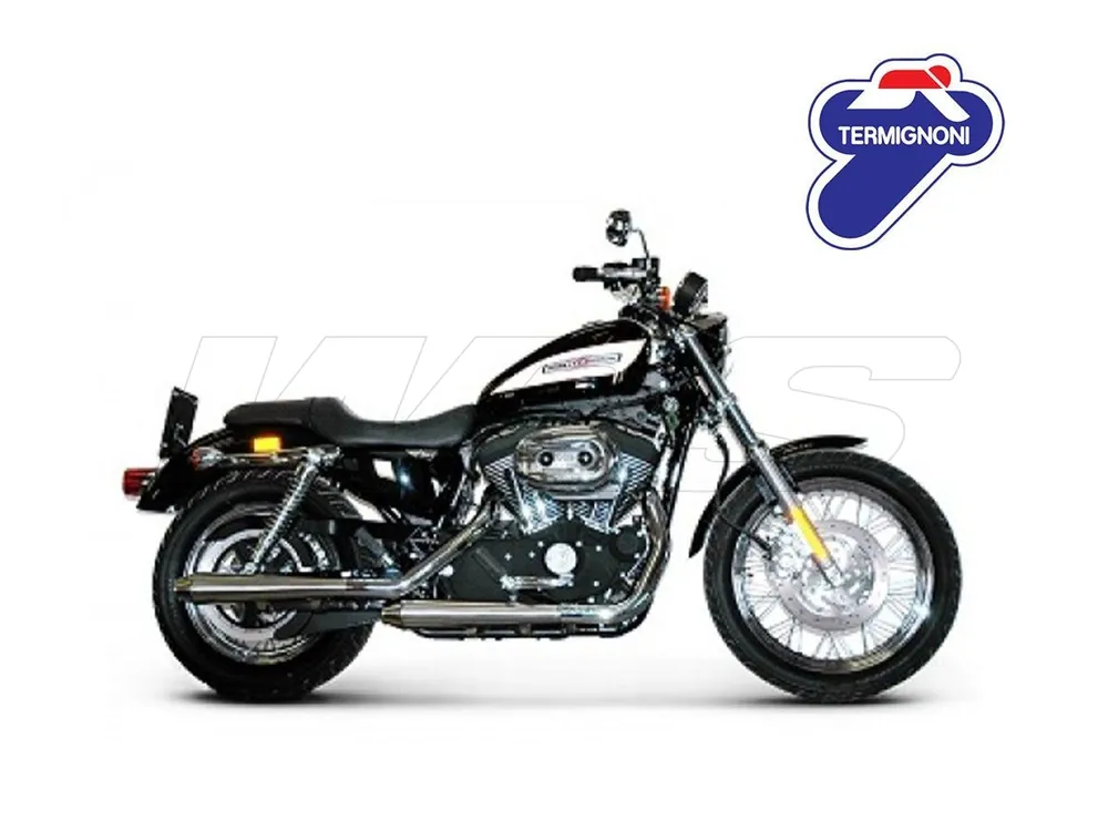 COPPIA TERMINALI SLIP ON TERMIGNONI CONICAL INOX HARLEY DAVIDSON SPORTSTER- Saldi