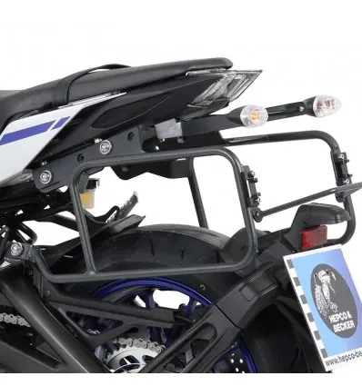 Coppia telai laterali neri Hepco & Becker Lock It per Yamaha MT-09 17-20- Non Perdere