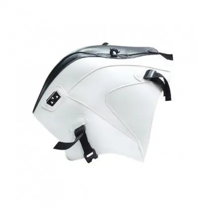 Spedito Oggi Copriserbatoio Bagster per BMW G650GS 11-14 in similpelle nero opaco e bianco-