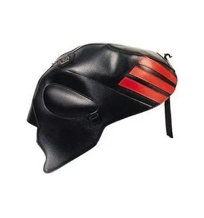 Occasione Imperdibile Copriserbatoio Bagster per Aprilia Tuono 1000 03-05, RSV Mille e Mille R 01-03 in similpelle nero e rosso-