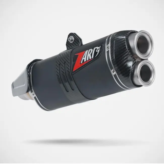 Saldi Terminale Zard Raid 80 nero Slip On per BMW R12 G/S-