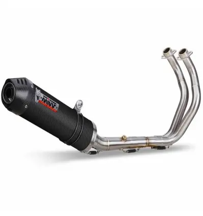 Promo Stagionale Scarico completo Mivv Oval Carbonio per Kawasaki Z650 dal 2025-