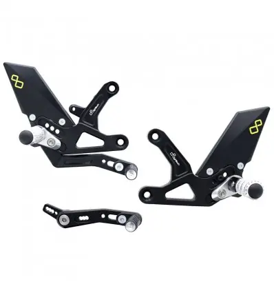 Prezzo Basso Pedane arretrate regolabili Lightech per Triumph Speed Triple 1200 RS-