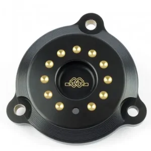Carter laterale forcellone Gilles Tooling per Yamaha T-Max 530 e 560 nero e oro- Popolare