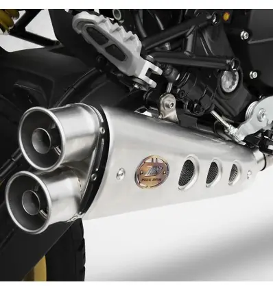 Terminale Slip On Zard Omologato in acciaio per Ducati Scrambler 800 Desert Sled- Professionale