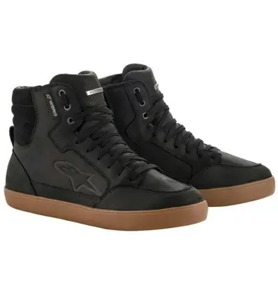 Sconto Scarpe da moto Alpinestars J-6 Waterproof in pelle nera gum-41
