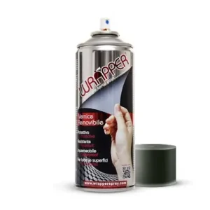 Pellicola spray per wrapping a rimozione facilitata grigio scuro- Offerta Del Giorno