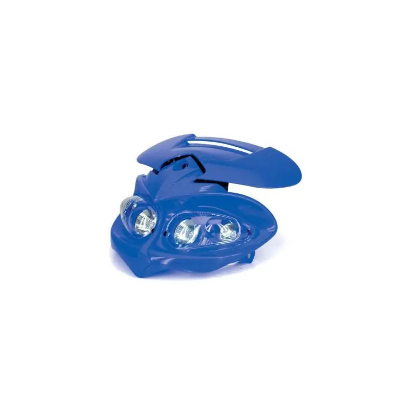 Offerta Maschera faro enduro blu manga
