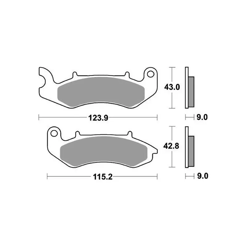 Compra Online Set pastiglie freno sbs 961hf