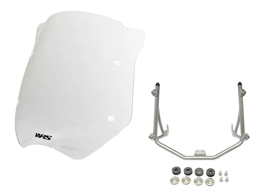 KIT CUPOLINO TOURING WRS TRASPARENTE + TELAIETTO GRIGIO BMW R 1200 R 2011-2014- Reso Gratuito