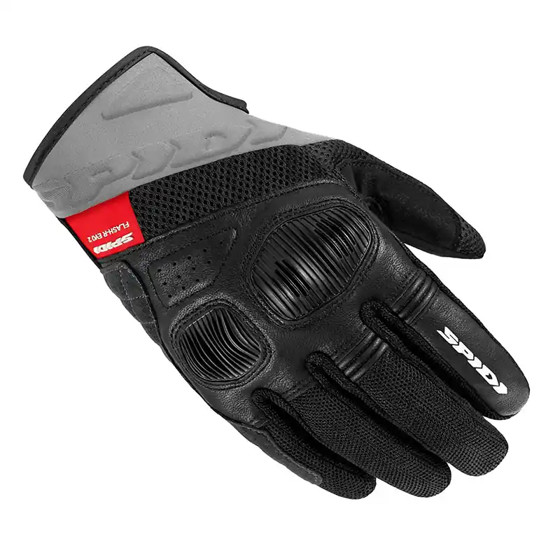 Guanti Spidi Flash-R Evo 2 nero grigio rosso-M Ultima Occasione