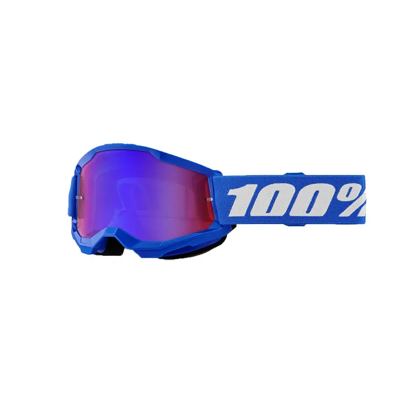 Maschera 100% Strata 2 Youth blu specchio rosso- Must-Have