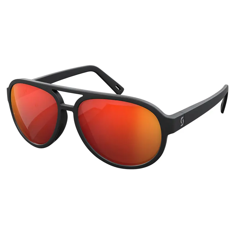 Occhiali Scott Bass nero rosso specchiato- Saldi
