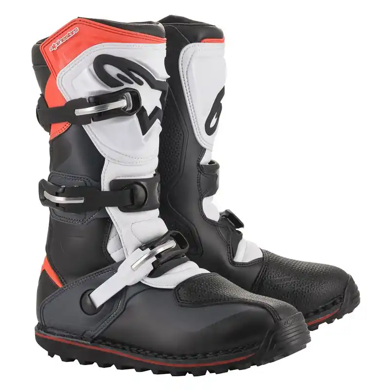 Prezzo Basso Stivali Alpinestars Tech T grigio rosso fluo-5