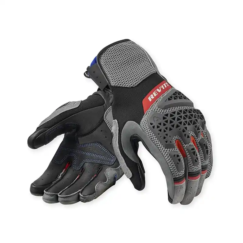 Guanti Rev'it Sand 5 grigio rosso- Non Perdere
