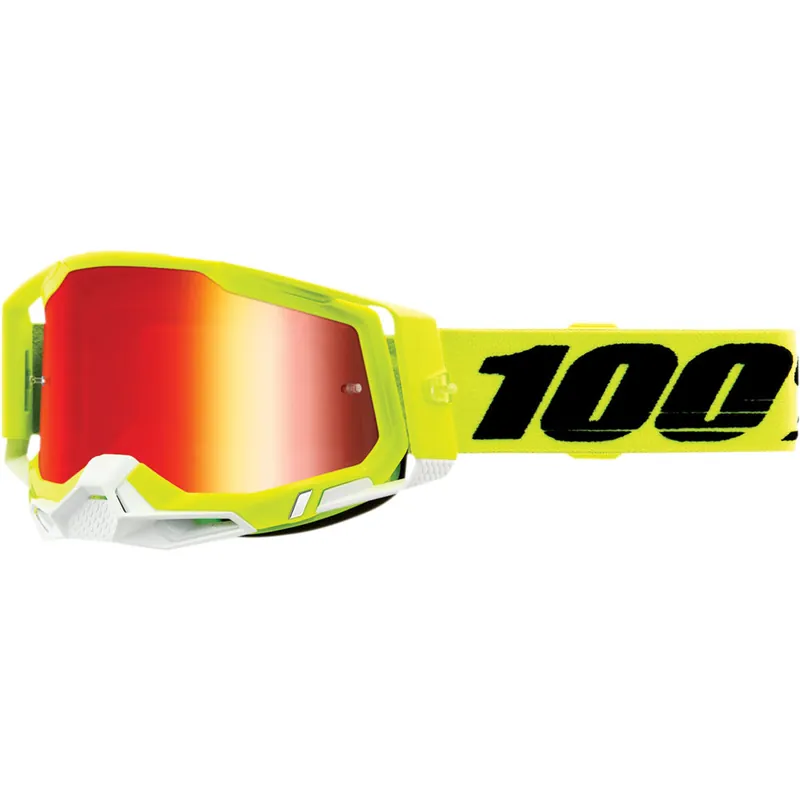 100% Racecraft 2 Giallo lente specchio rosso- Prezzo Di Fabbrica