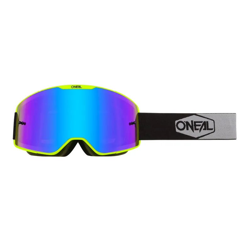 Offerta Limitata Maschera O Neal B-20 Plain giallo nero Lente blu-