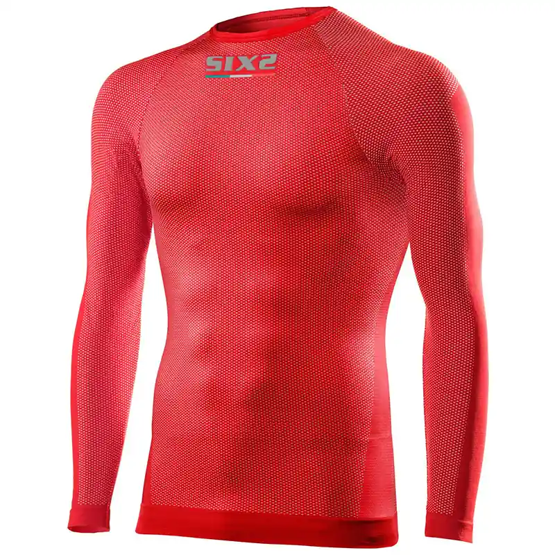 Prezzo Basso Girocollo Maniche Lunghe Six2 TS2 4stagioni rosso-