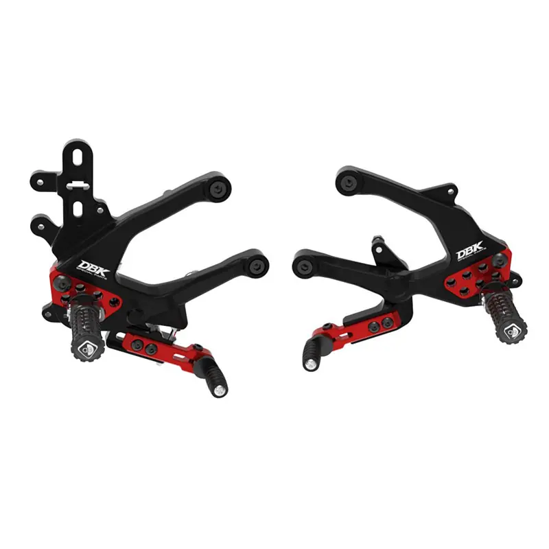 Pedane Regolabili Dbk SFV4 MY25 nero rosso- Scelto Dai Clienti