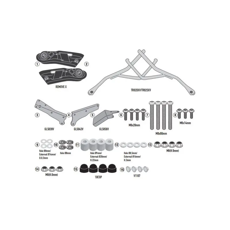 Kit Attacchi Givi A2169A- Offerta Speciale