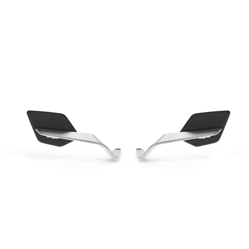 Coppia Specchi Rizoma Stealth Naked Max argento- Soddisfatti O Rimborsati