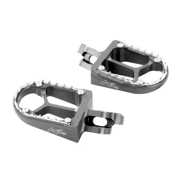 Economico Pedane poggiapiedi Kite HUSQVARNA TC/TE/WR 01-13 Silver-