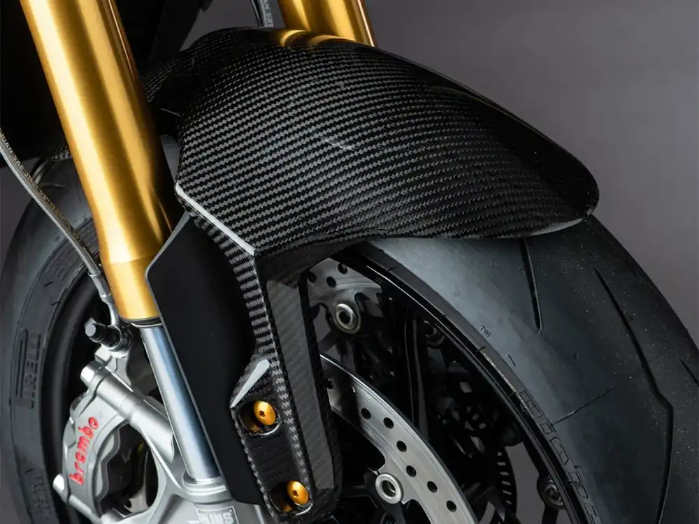 Scelto Dai Clienti PARAFANGO ANTERIORE IN CARBONIO LIGHTECH TRIUMPH SPEED TRIPLE RX 2025-